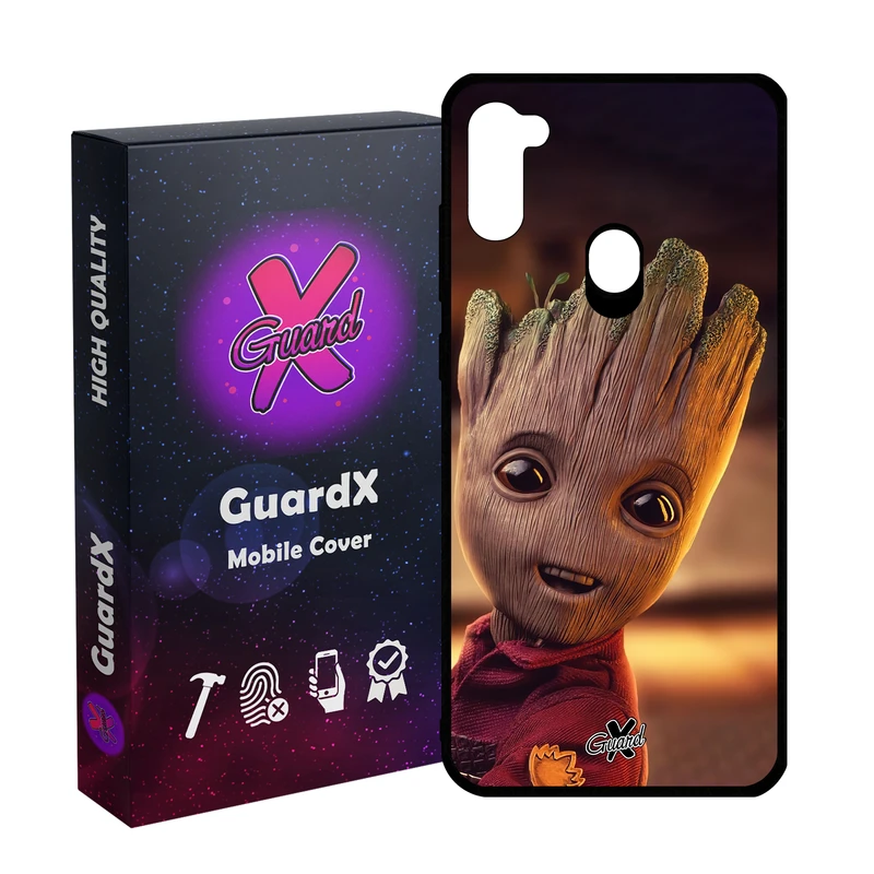کاور گارد ایکس طرح Groot مدل Glass10479 مناسب برای گوشی موبایل سامسونگ Galaxy A11/M11