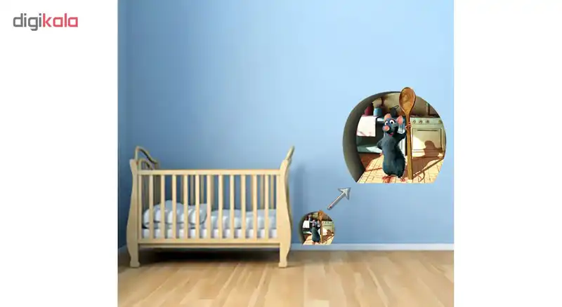 استیکر سه بعدی ژیوار طرح موش سرآشپز 1