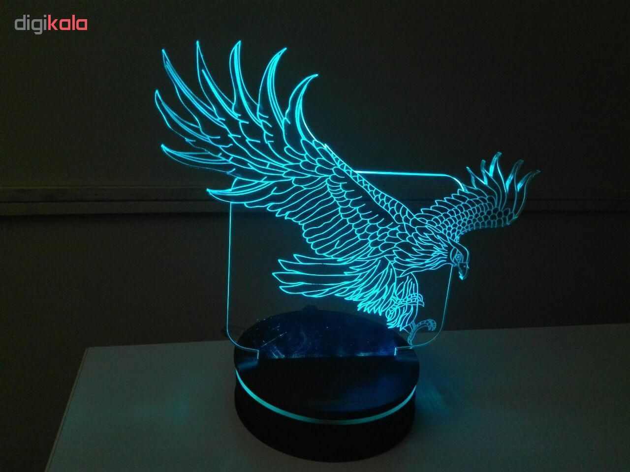چراغ خواب پارسافن لیزر مدل عقاب 16 رنگ ریموت دار