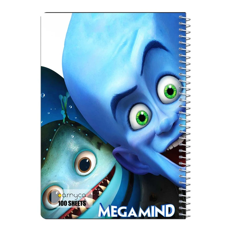 دفتر مشق 100 برگ سیمی کارنیکا طرح مغز متفکر Megamind کد 27394