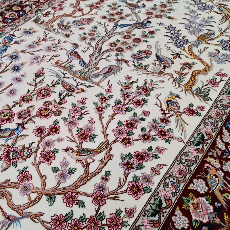 فرش دستبافت دو نیم متری مدل اصفهان کد 437 یک جفت