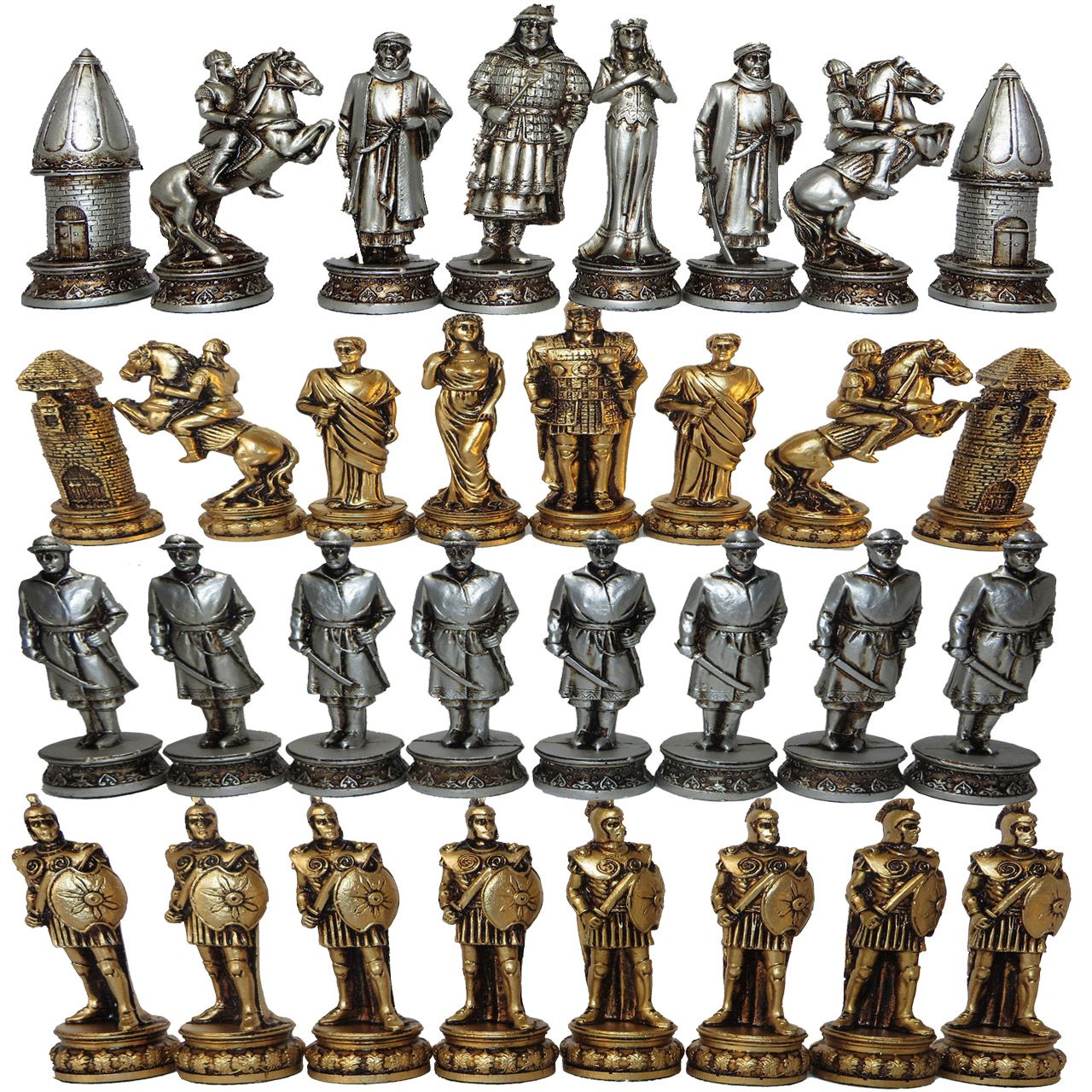 مهره شطرنج مدل E03 مجموعه 32 عددی