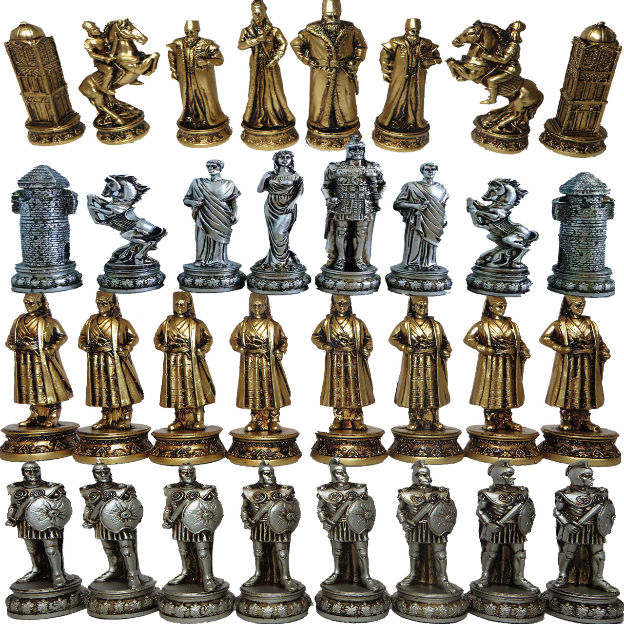 مهره شطرنج مدل E05 مجموعه 32 عددی