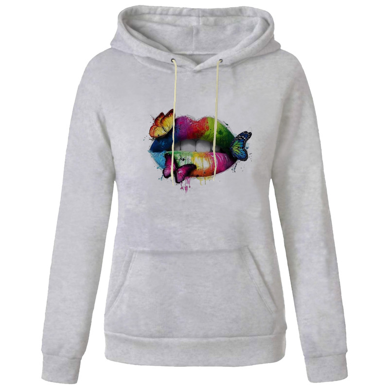 هودی زنانه مدل لب کد AA105