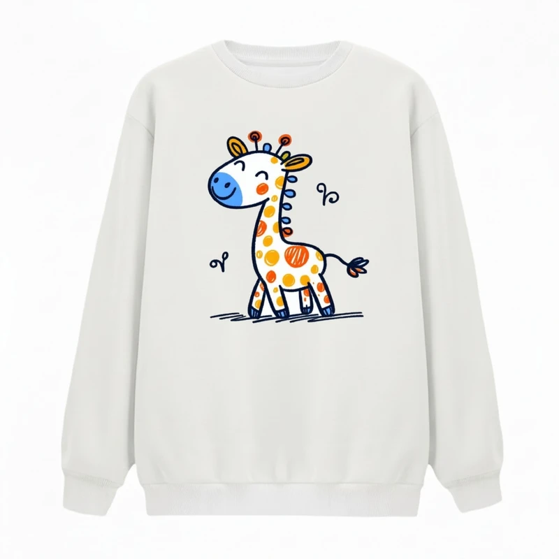 سویشرت زنانه مدل زرافه کد v18 