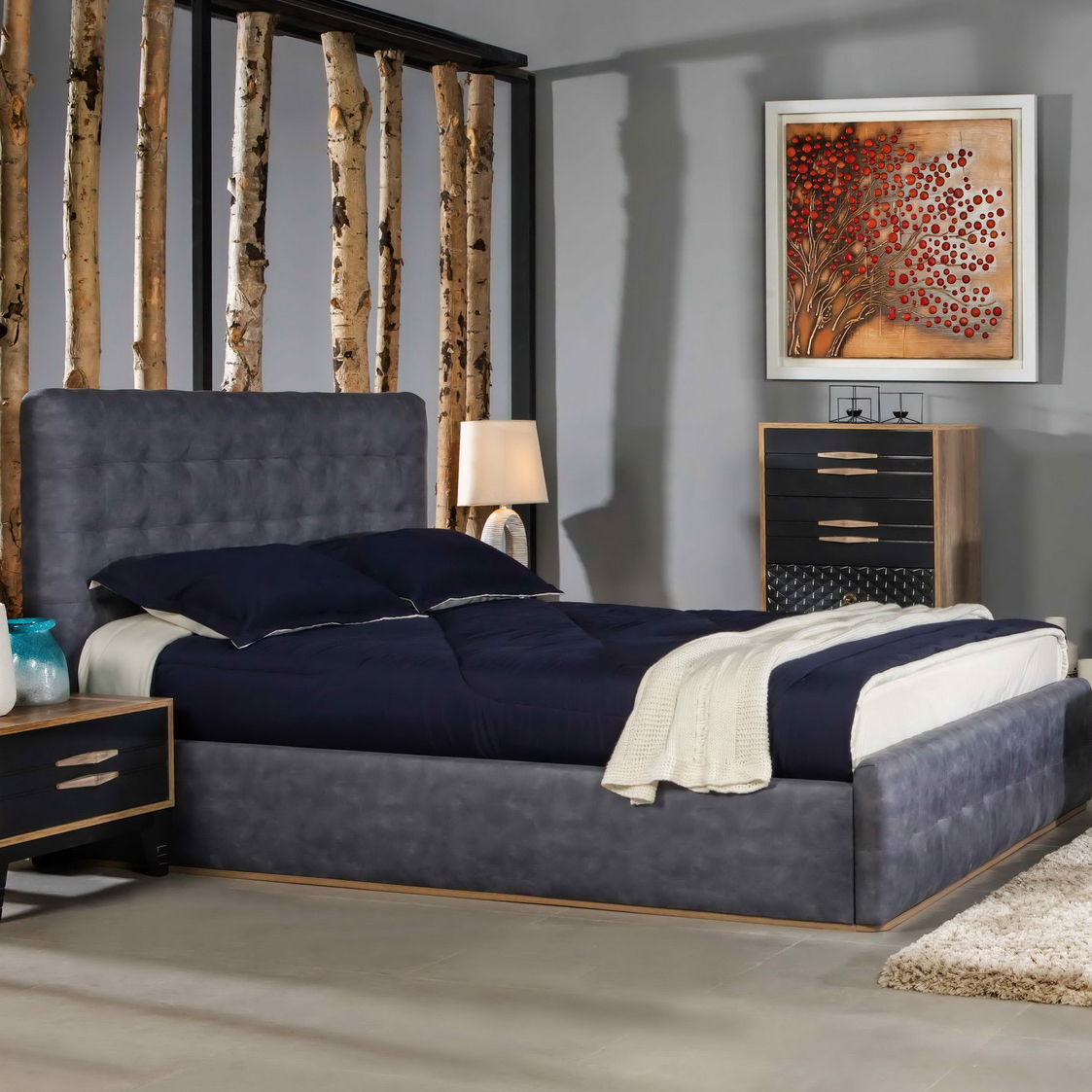 تخت خواب دو نفره مدل 194سایز 160x200 سانتی متر
