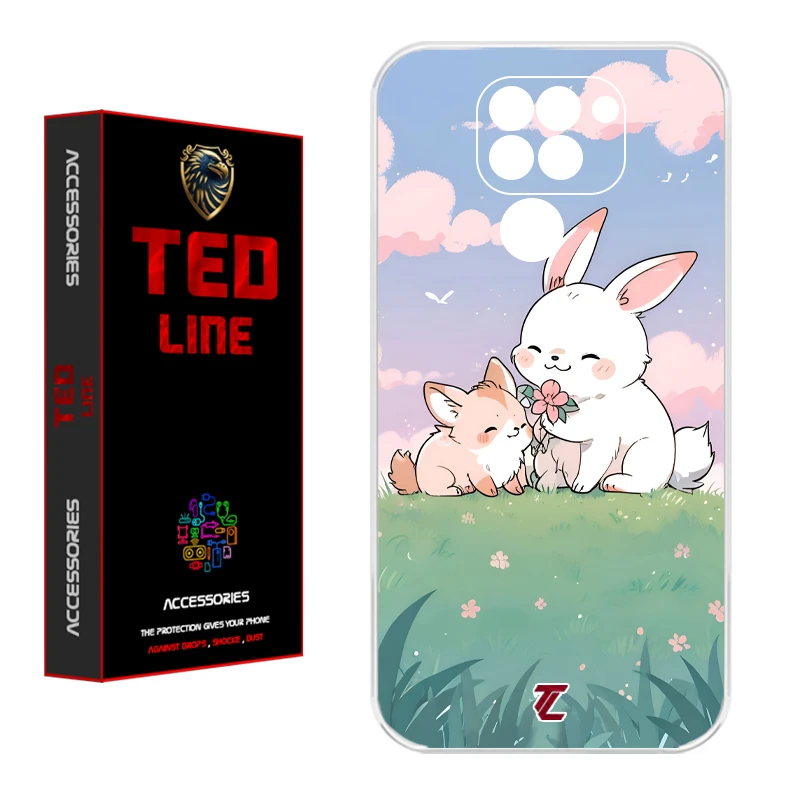 کاور تدلاین طرح خرگوش کد 1184 مناسب برای گوشی موبایل شیائومی Redmi Note 9