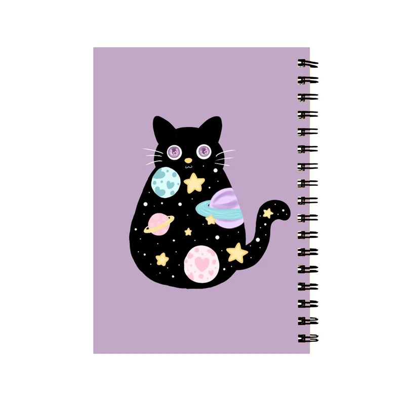 دفتر مشق 50 برگ طرح گربه گلکسی کد 234