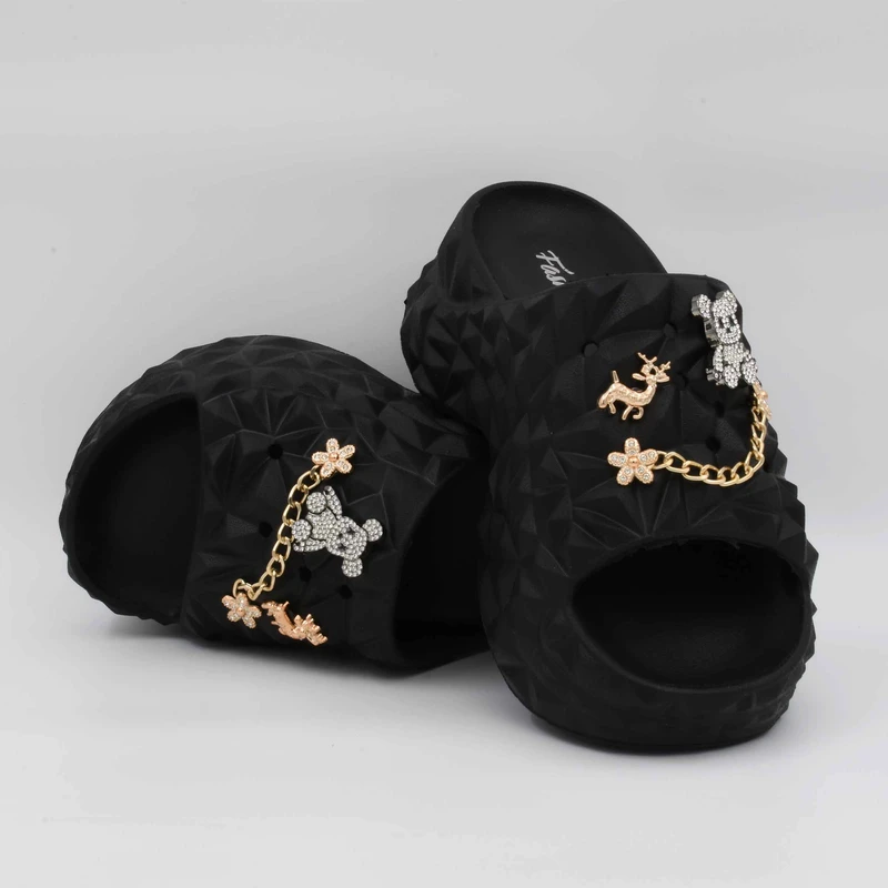 عکس شماره 4 : دمپایی دخترانه پاپا مدل الماس پرو bk.07