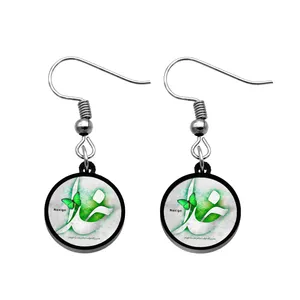 گوشواره زنانه ناکسیگو مدل شب تاب طرح خدا کد ES8134