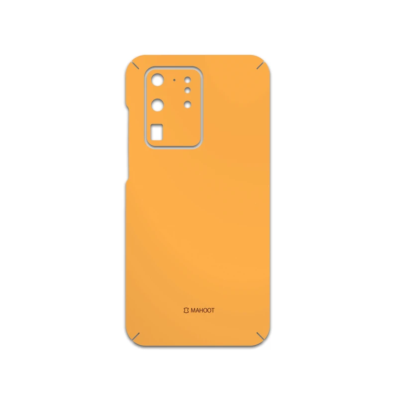 برچسب پوششی ماهوت مدل Matte-Orange مناسب برای گوشی موبایل سامسونگ Galaxy S20 Ultra
