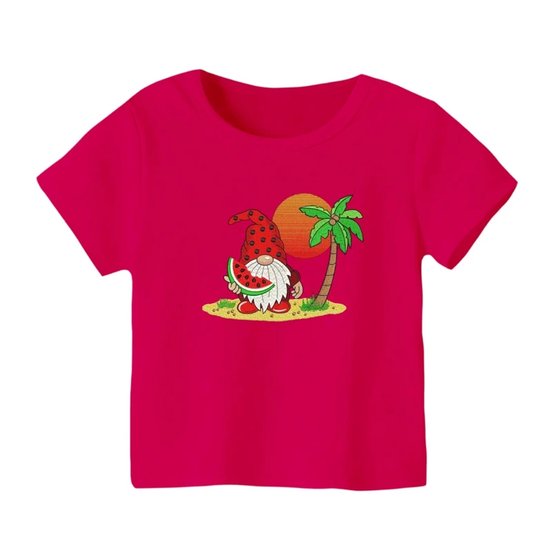 تی شرت آستین کوتاه بچگانه مدل بابانوئل و هندوانه یلدایی کد 1