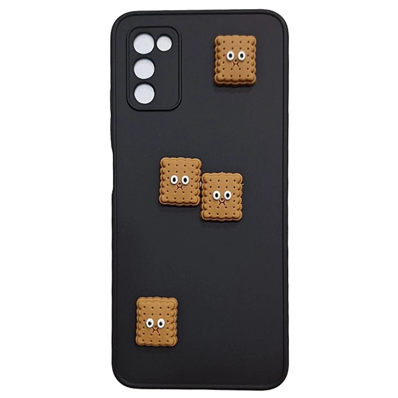 کاور طرح بیسکویت برجسته مدل A03s مناسب برای گوشی موبایل سامسونگ Galaxy A03S