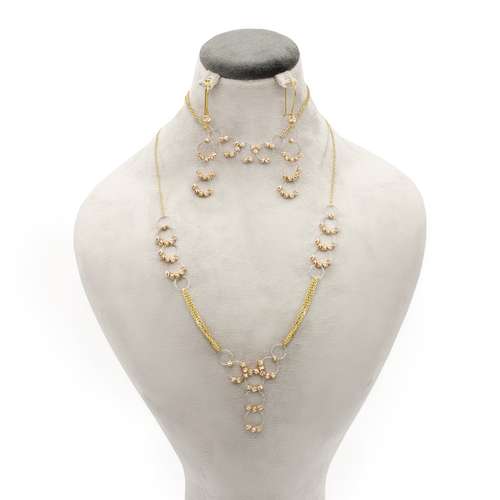 نیم ست طلا 18 عیار زنانه الن نار مدل گوی البرنارد