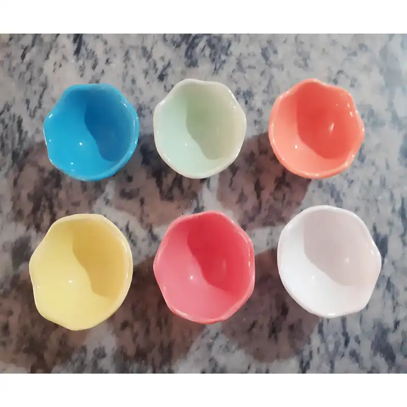 کاسه سرامیکی طرح پاستیلی بسته 6 عددی