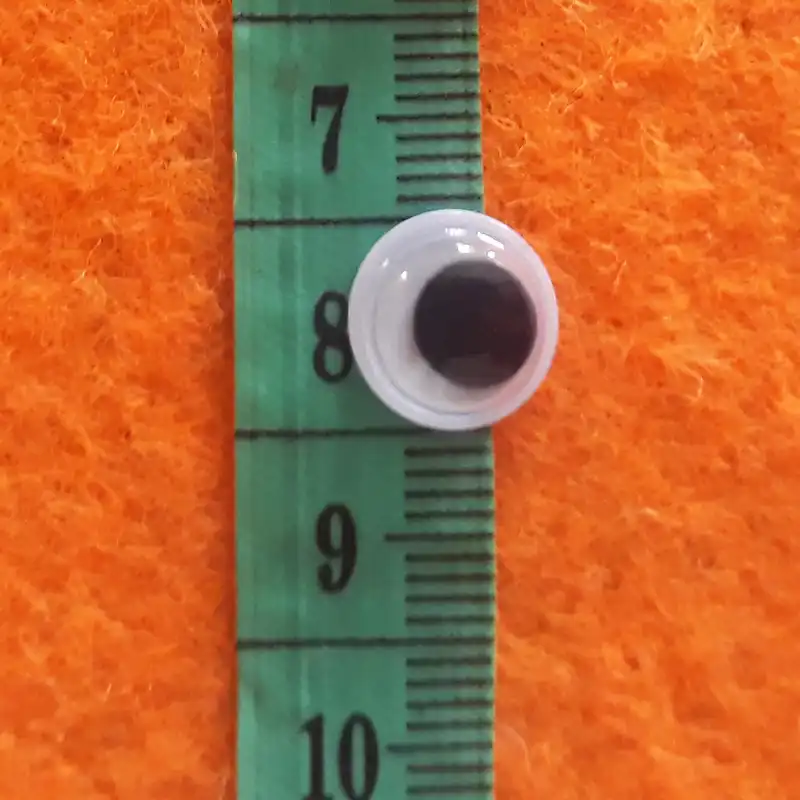 چشم عروسک طرح دایره ای کد MOT-10 بسته 20 عددی