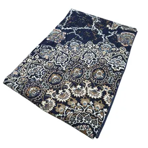 روفرشی مدل گل نقش  زمینه سرمه‌ای