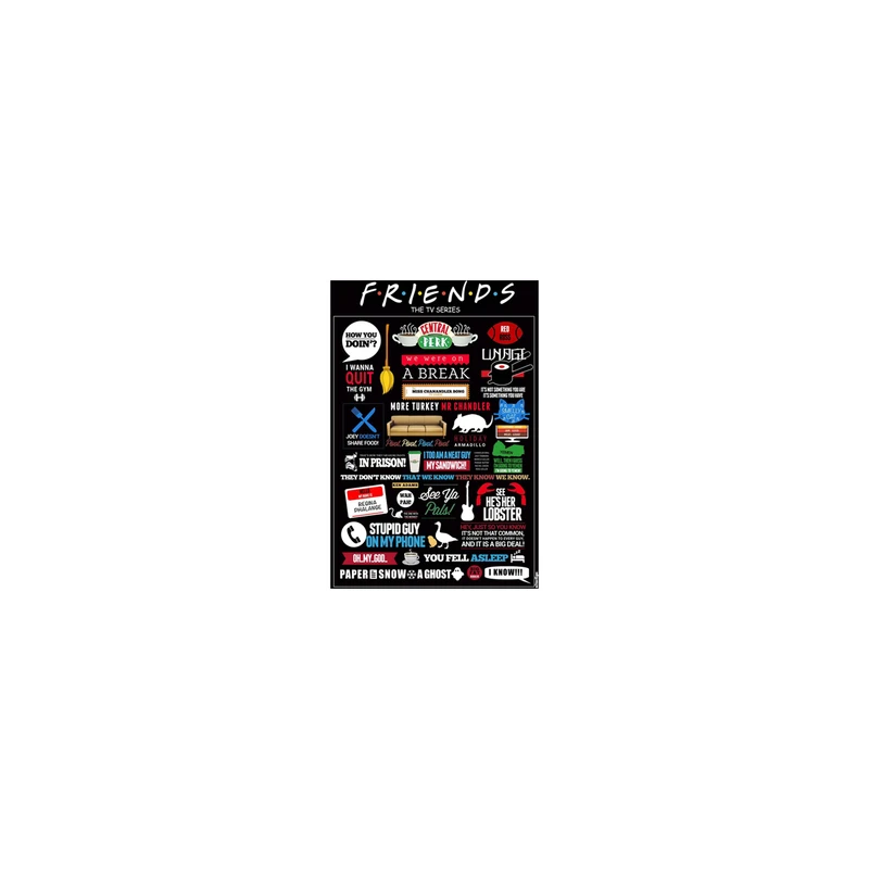 استیکر تزئینی موبایل و تبلت لولو مدل خاطره های سریال FRIENDS کد 62
