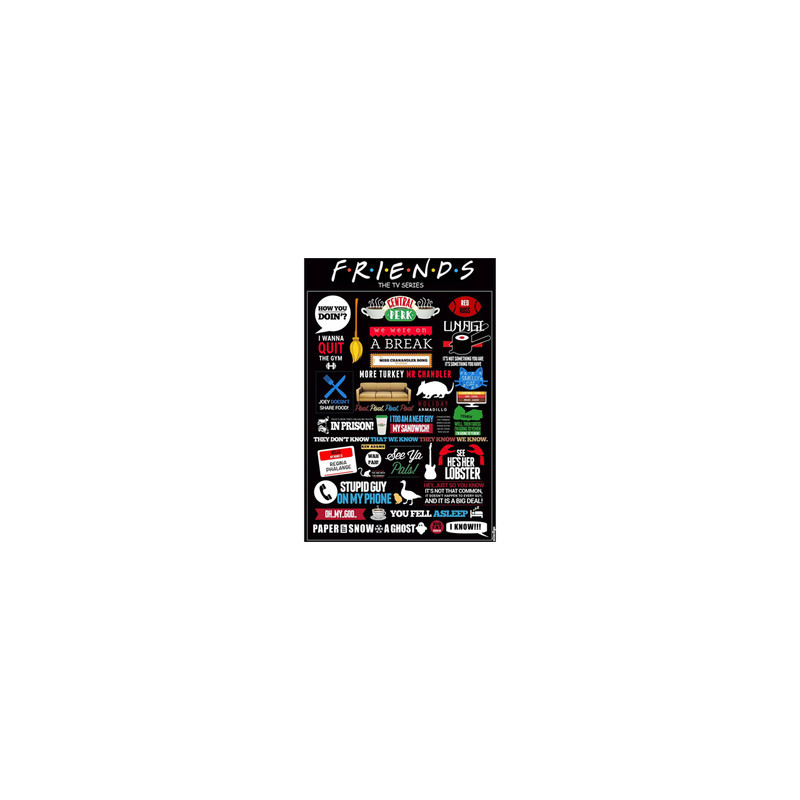 استیکر تزئینی موبایل و تبلت لولو مدل خاطره های سریال FRIENDS کد 62