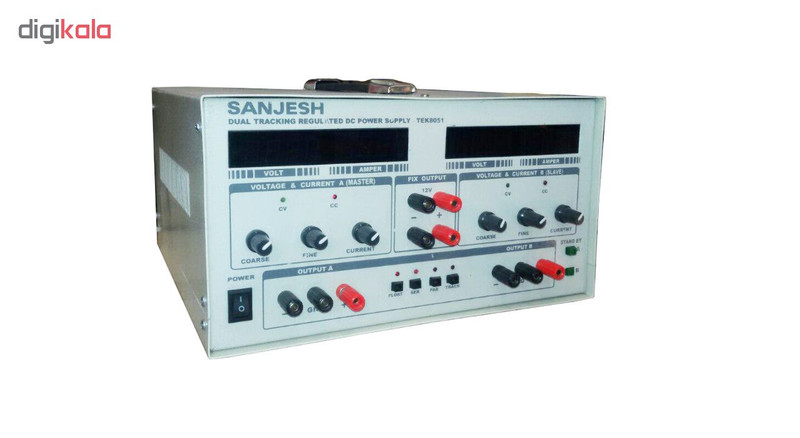 منبع تغذیه آزمایشگاهی دوبل 60 ولت 10 آمپر سنجش مدل TEK1667