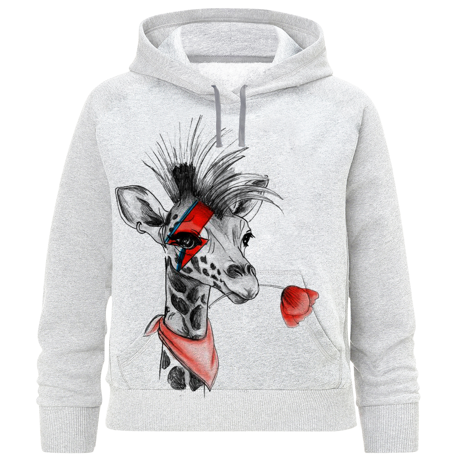 هودی پسرانه مدل زرافه وگل A571