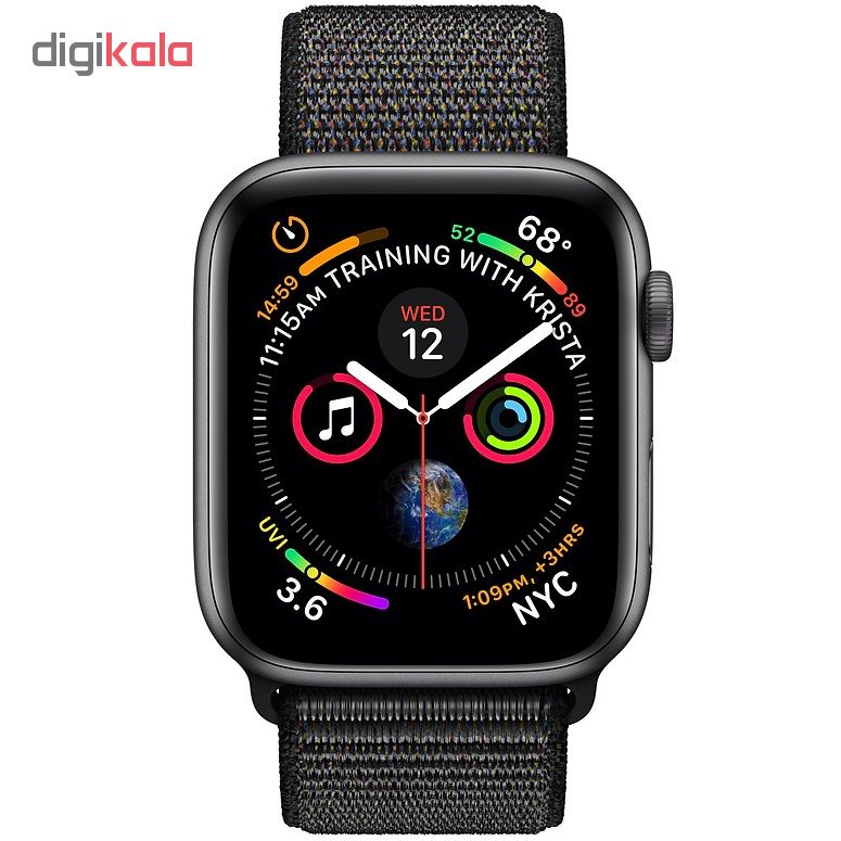 ساعت هوشمند اپل واچ 4 مدل 44mm Space Gray Aluminum Case with Black Sport Loop Band