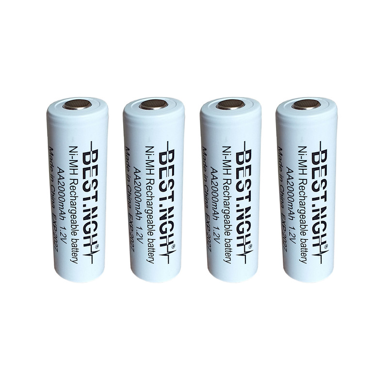 باتری قلمی قابل شارژ بست ان جی اچ مدل سرتخت بسته 4 عددی