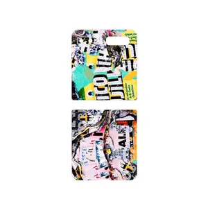 MAHOOT Collage of Teared Paper Cover Sticker for Samsung Galaxy Z Flip