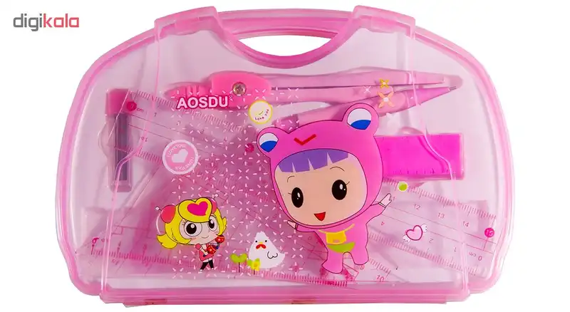 ست لوازم تحریر 7 تکه آئوسدو مدل AS-8010 PG