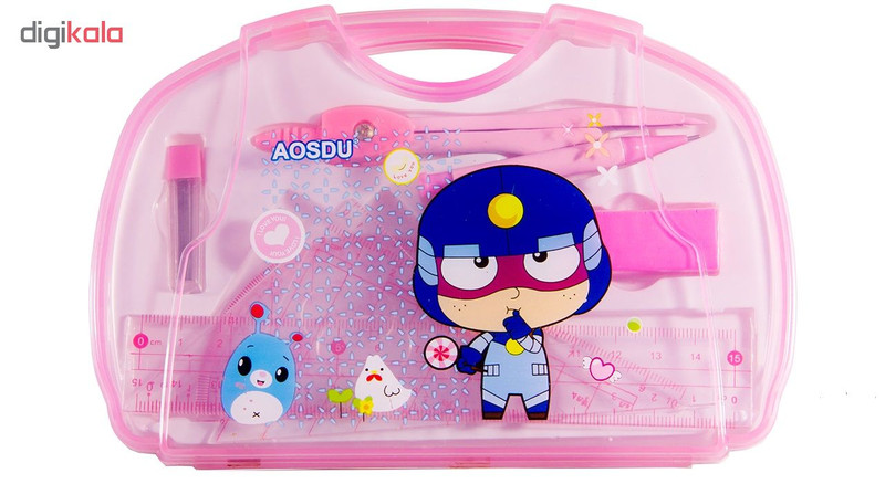 ست لوازم تحریر 7 تکه آئوسدو مدل AS-8010 PB