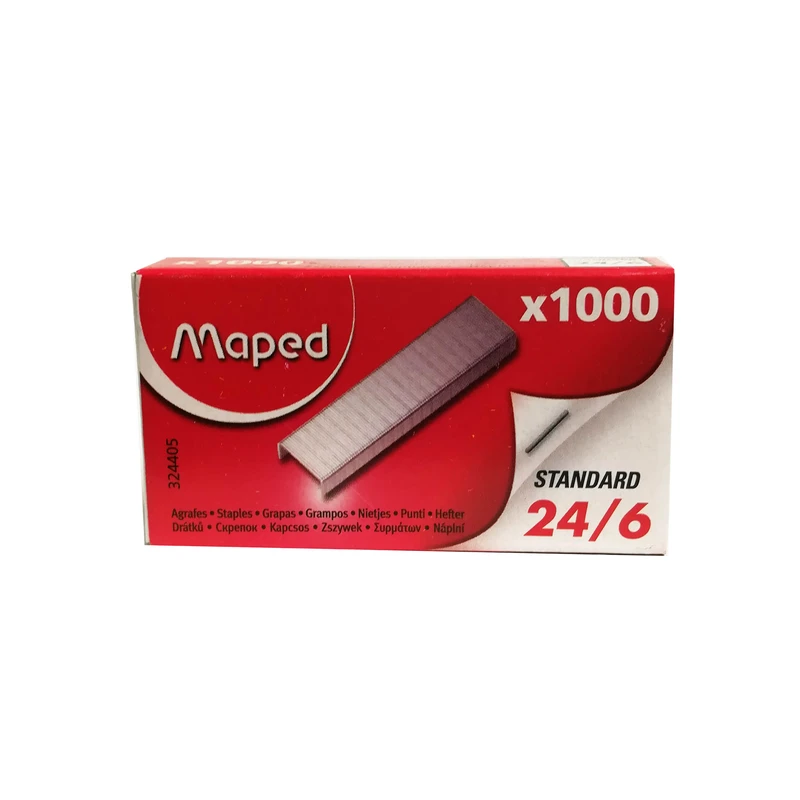 سوزن منگنه مپد کد 324405 سایز 24/6 بسته 1000 عددی