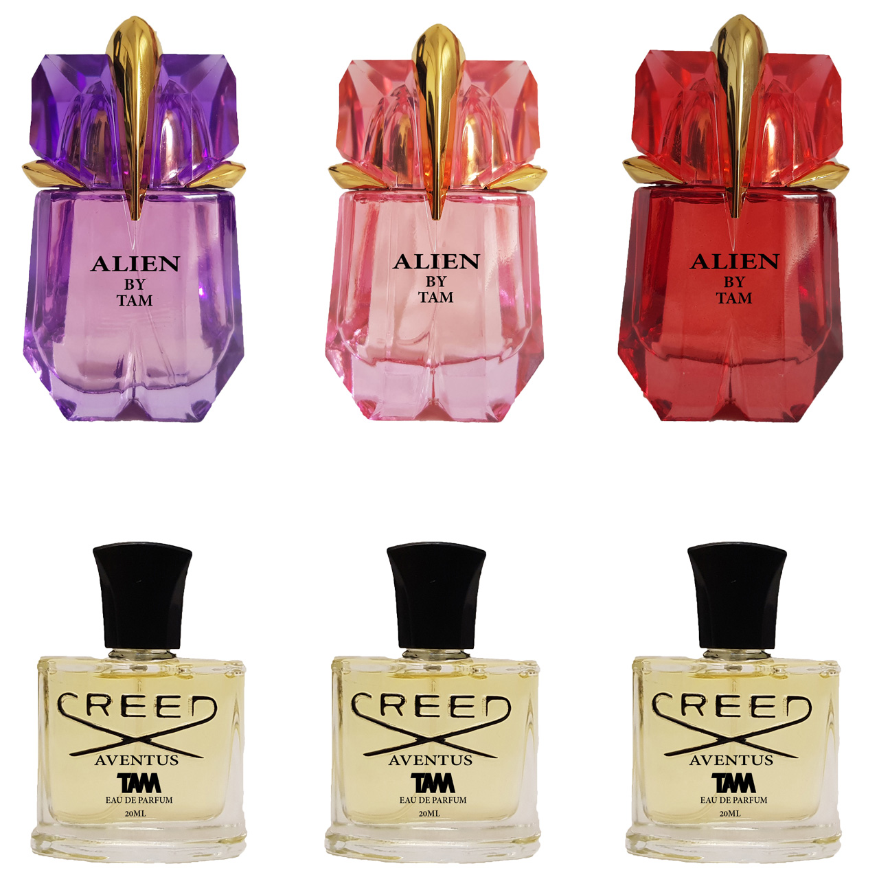 عطر جیبی تام مدل فانتزی حجم 30 میلی لیتر مجموعه 6 عددی