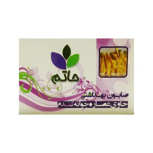 صابون حاتم مدل عصاره گندم مقدار 100 گرم