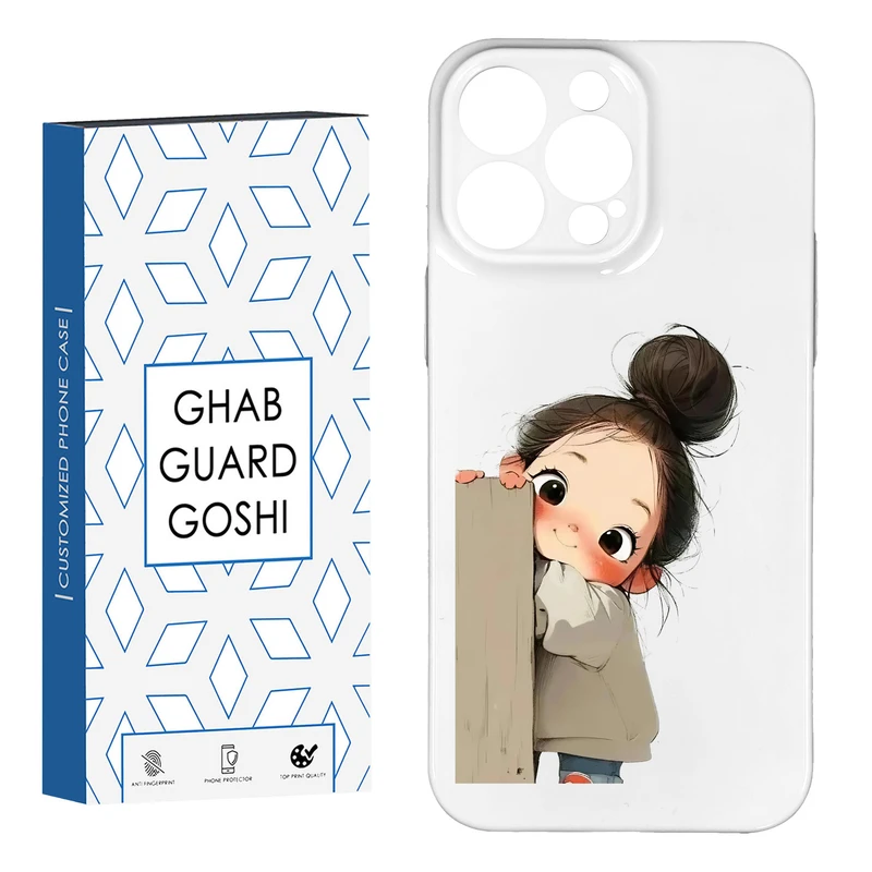 کاور قاب گارد گوشی طرح فانتزی دختر ملوس  کد HARD-09   مناسب برای گوشی موبایل اپل IPHONE 14 PRO