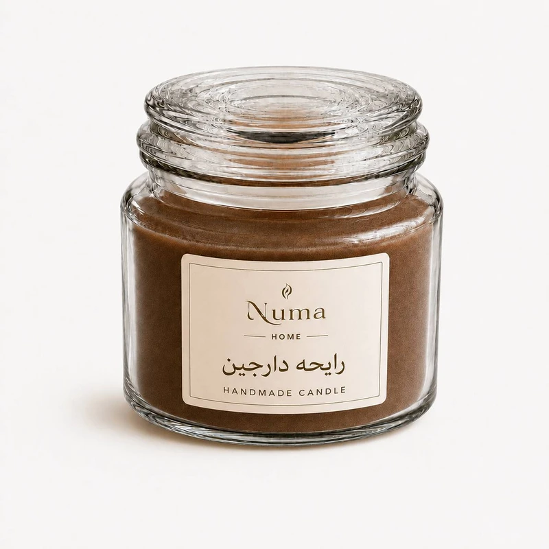 شمع دستساز نوما هوم مدل لیوانی معطر پرنس با رایحه دارچین