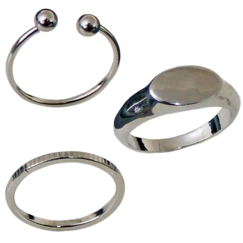 بند انگشتی زنانه کد RKH_1309 مجموعه 3 عددی