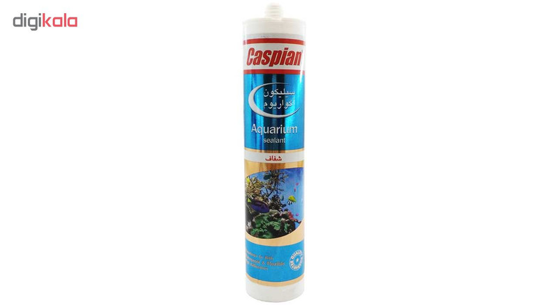 چسب سیلیکون مخصوص آکواریوم کاسپین مدل شفاف حجم 300 میلی لیتر
