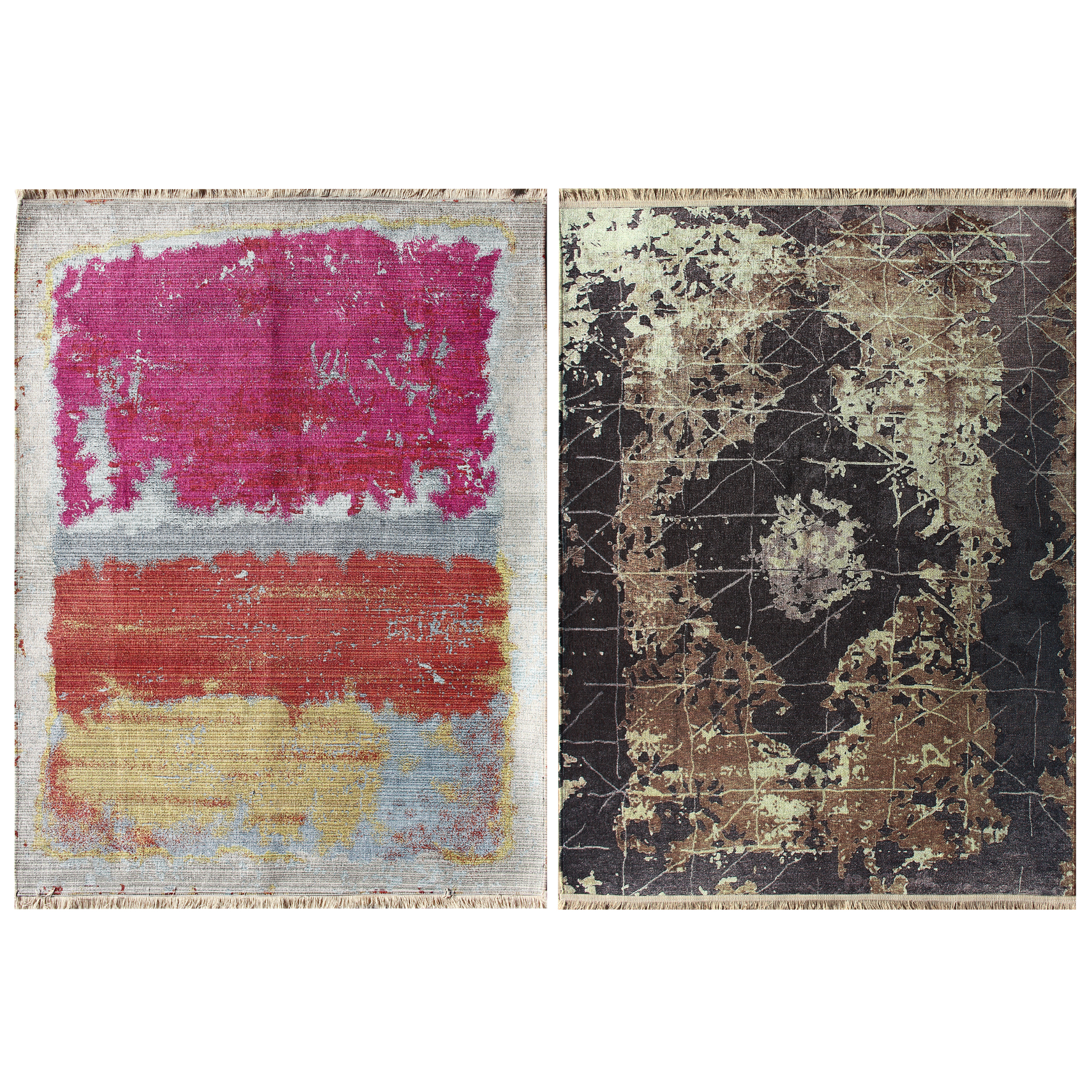 فرش ماشینی دو رو نیروانا مدل Watercolor