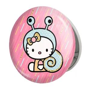 آینه جیبی خندالو طرح هلو کیتی مدل تاشو کد 24769 