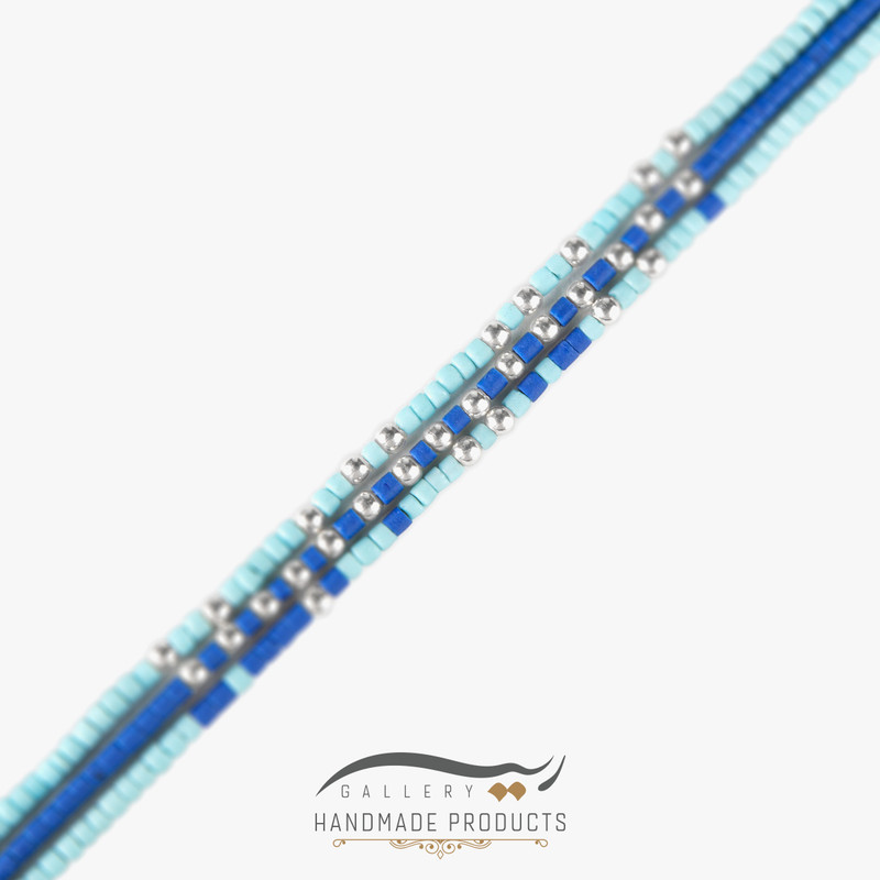 پابند نقره زنانه ریسه گالری مدل ویتون 2071