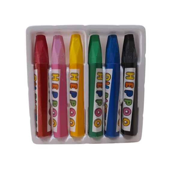 مداد شمعی 6 رنگ هپو کد RS-2100 مداد شمعی 6 رنگ هپو کد RS-2100