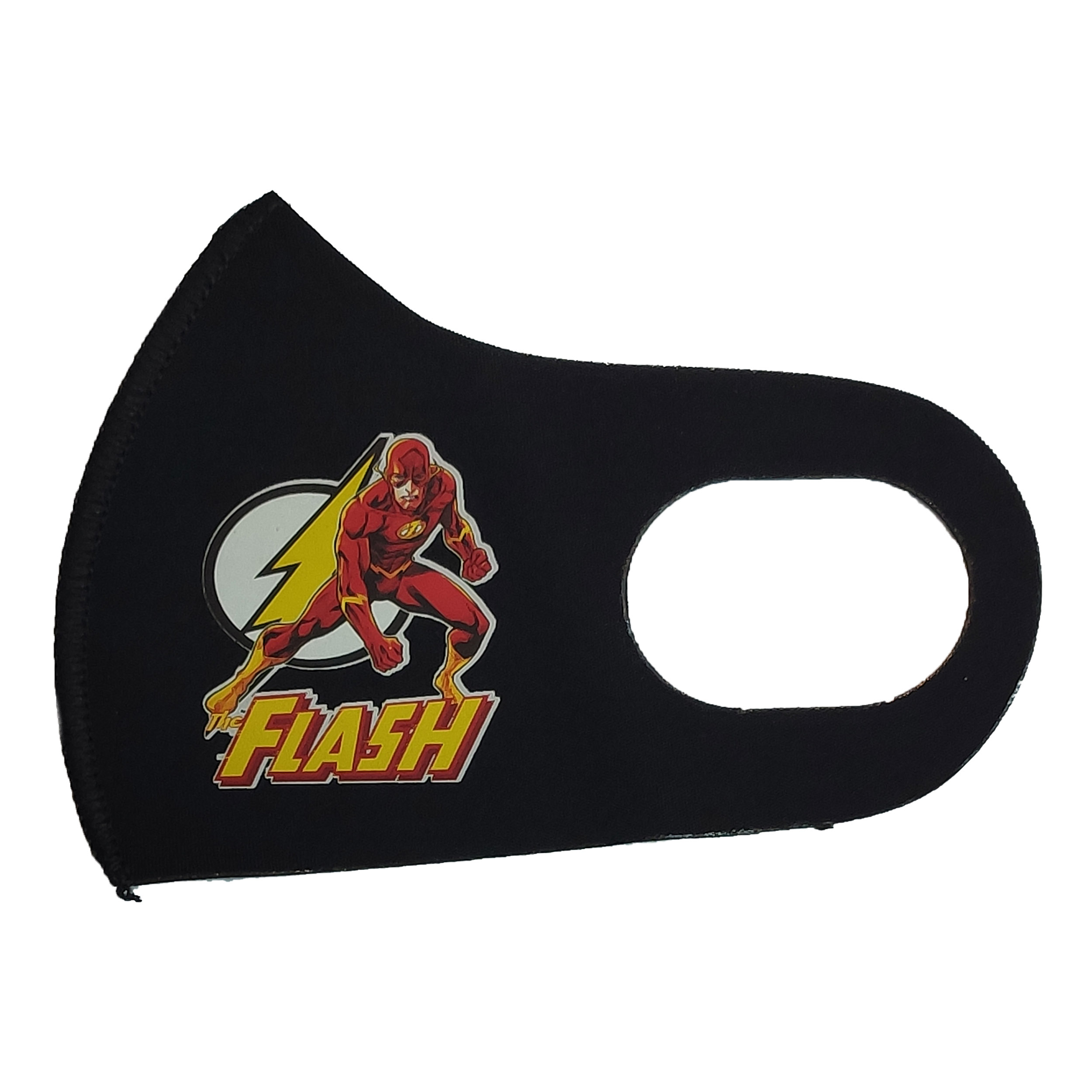 ماسک پارچه ای بچگانه طرح FLASH رنگ مشکی