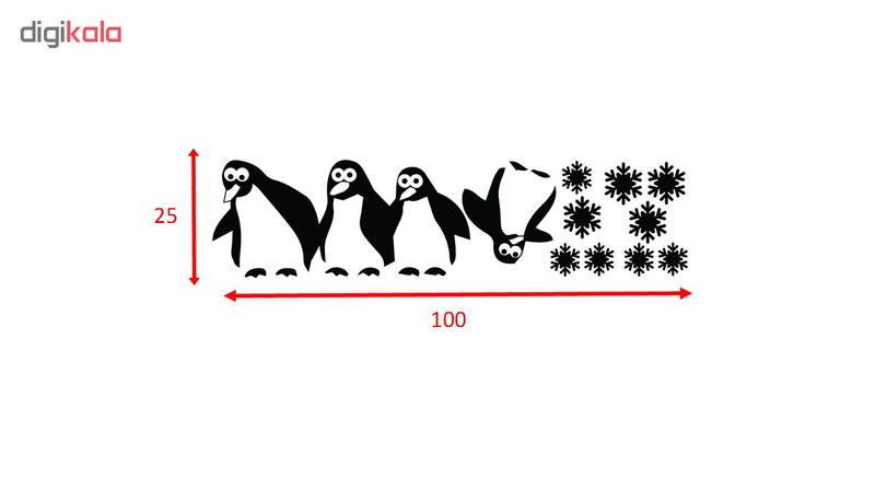 استیکر یخچال صالسو آرت طرح pinguin az