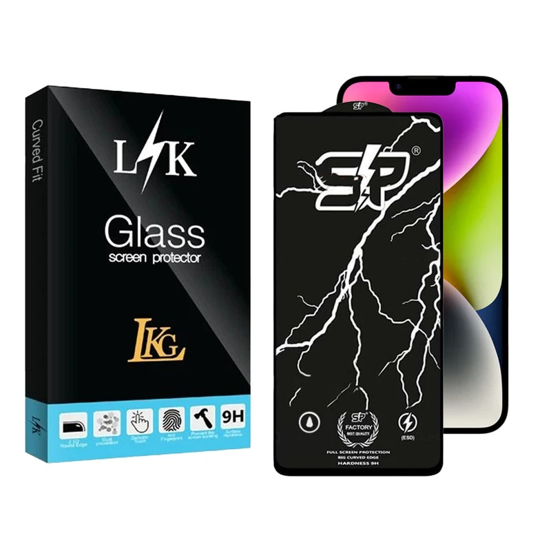محافظ صفحه نمایش ال کا جی مدل اس پی مناسب برای گوشی موبایل اپل iPhone 14