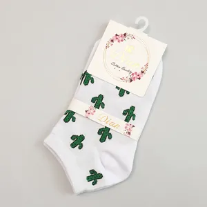 جوراب دخترانه مدل کاکتوس کد FBF-JB003WH