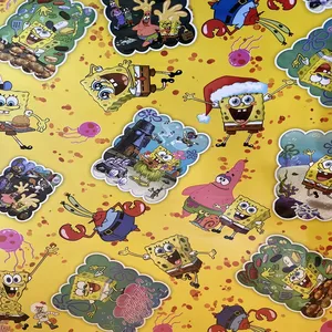 کاغذ کادو مدل باب اسفنجی بسته 5 عددی
