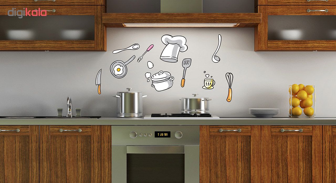 استیکر آشپزخانه صالسو آرت طرح kitchen tools az