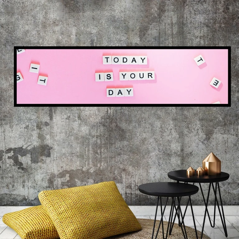 تابلو بکلیت طرح جمله انگیزشی انگلیسی مدل کشیده B-7402