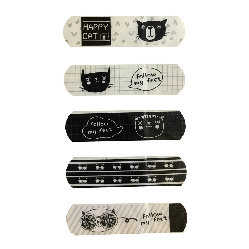 چسب زخم طرح گربه مجموعه 5 عددی