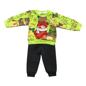 ست سویشرت و شلوار پسرانه مدل تدی کد 1380